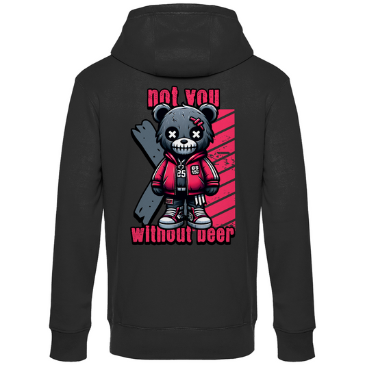 Premium Hoodie "Not you - withour beer" (Backprint)