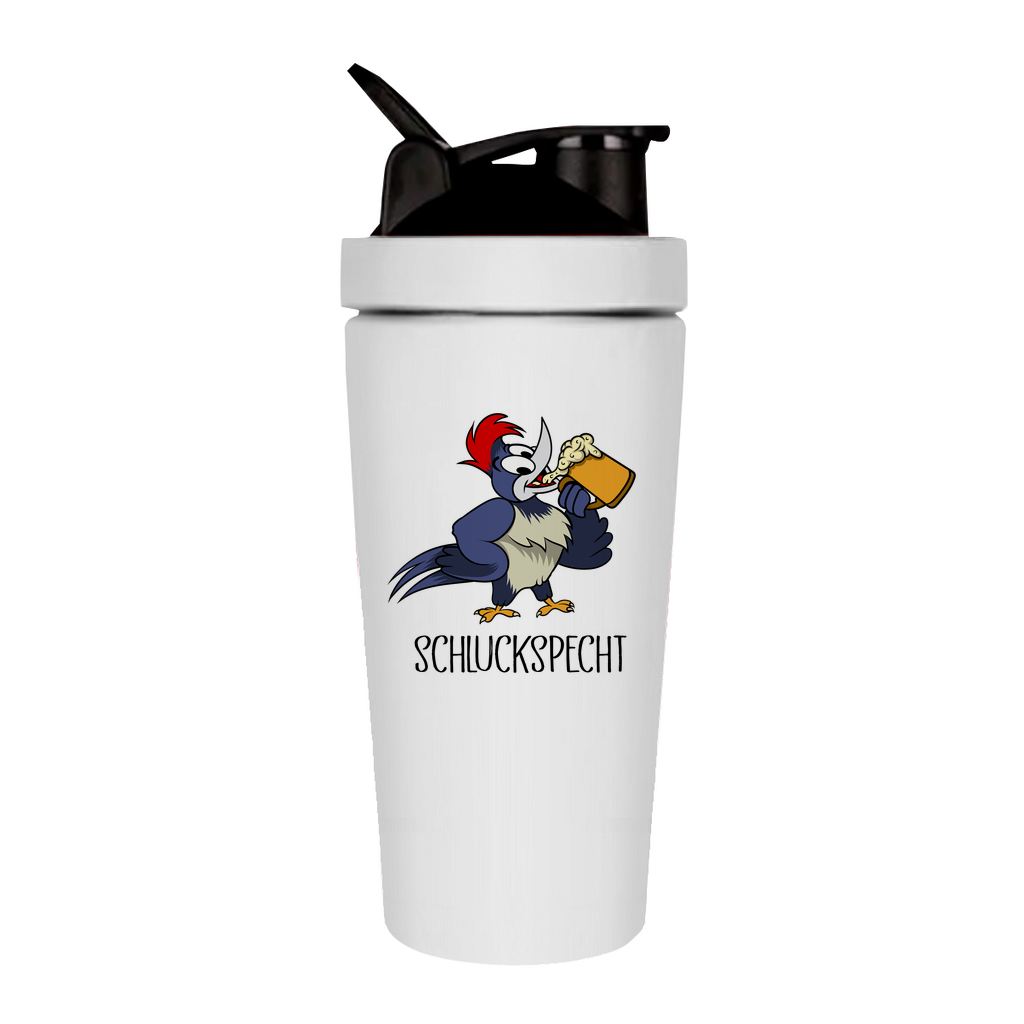 Premium Edelstahl Shaker "Schluckspecht"