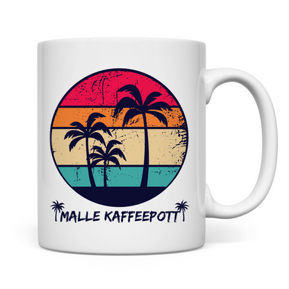 Premium Tasse "Malle Kaffeepott"