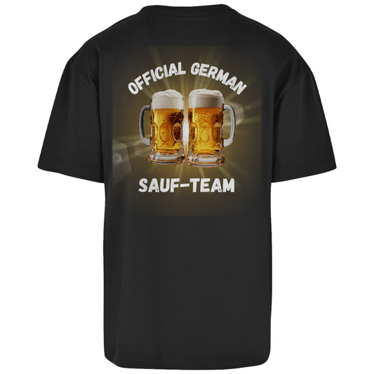 Premium Oversized T-Shirt "Official German Sauf-Team" (Backprint)