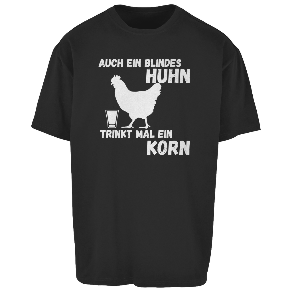 Premium Oversized T-Shirt "Blindes Huhn"
