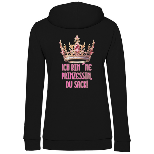 Premium Hoodie "Prinzessin" (Woman) (Backprint)