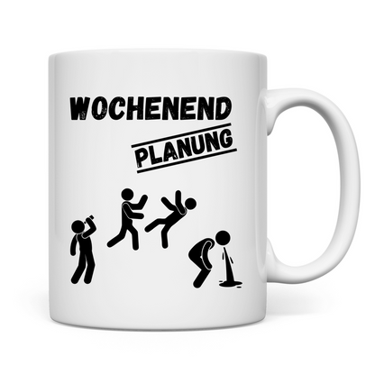 Premium Tasse "Wochenend Planung"