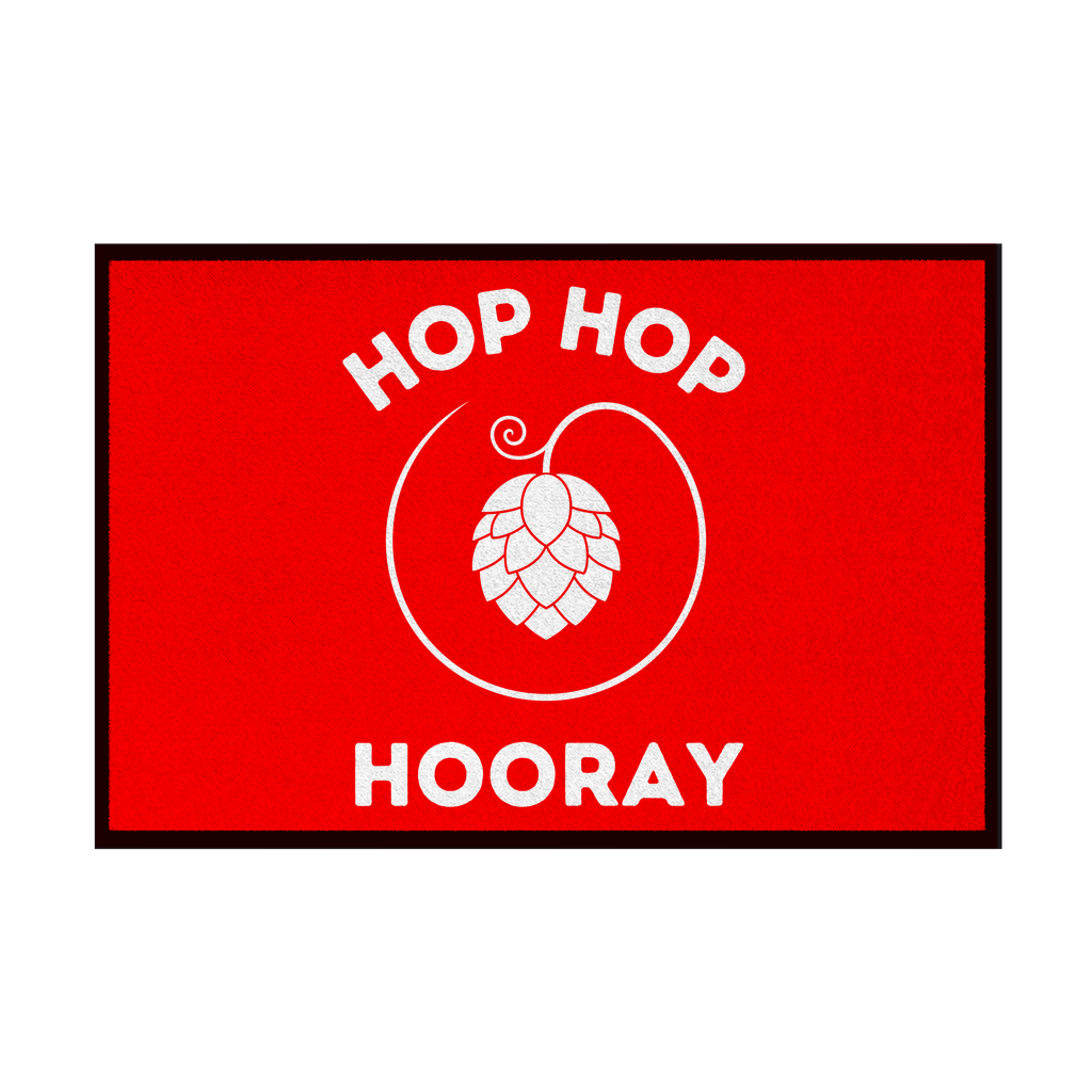 Premium Fußmatte "Hop Hop Hooray"