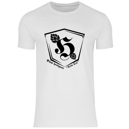 Premium T-Shirt "Hop Hooligans Headquarters" (personalisierbar)