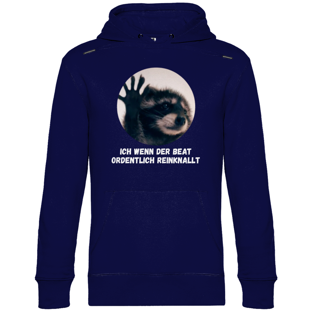 Premium Hoodie "Waschbär Beat"