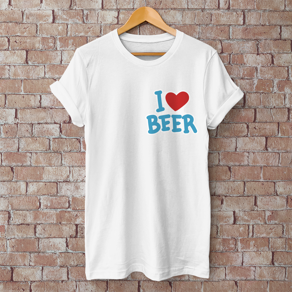 Premium T-Shirt "I ❤ Beer"