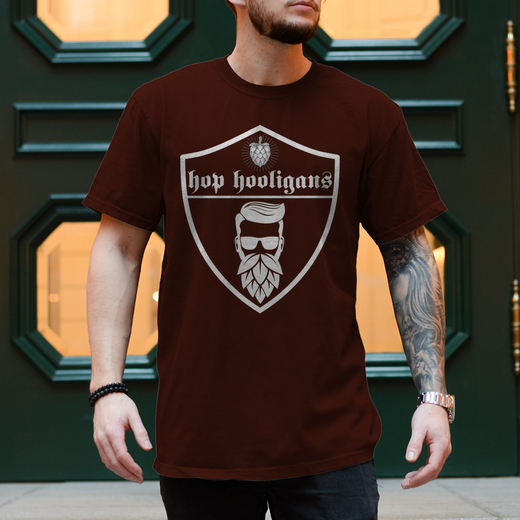 Premium T-Shirt "Hop Hooligans Beard"