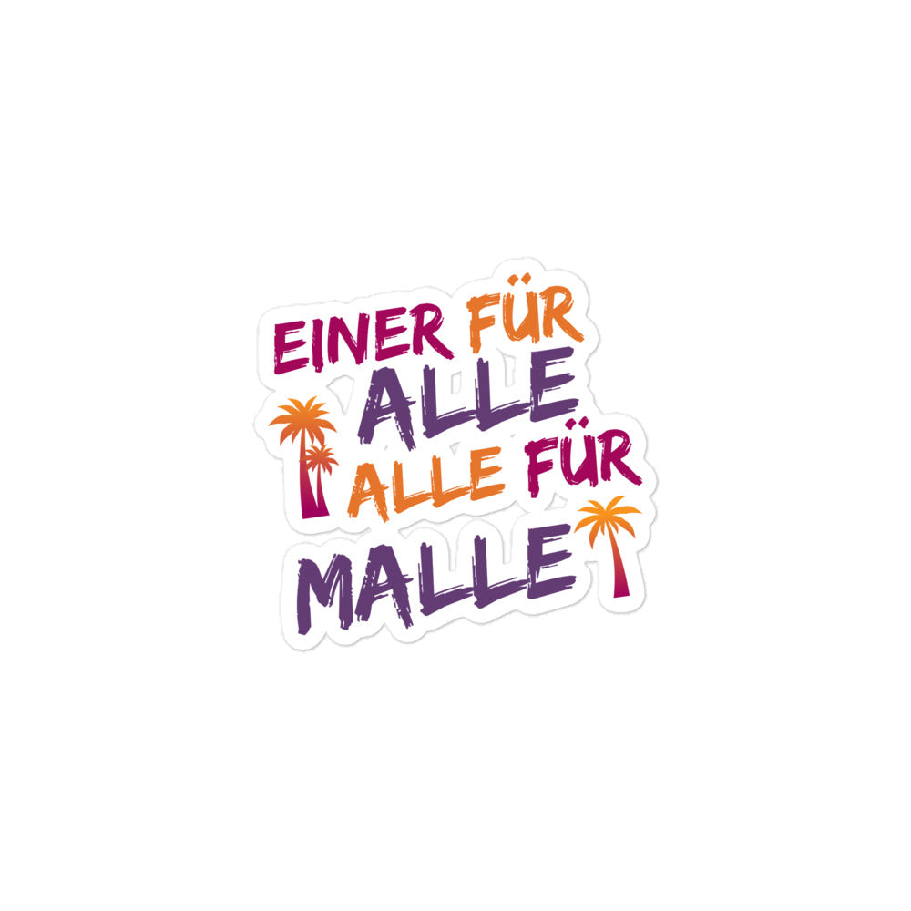 Premium Sticker "Alle für Malle"