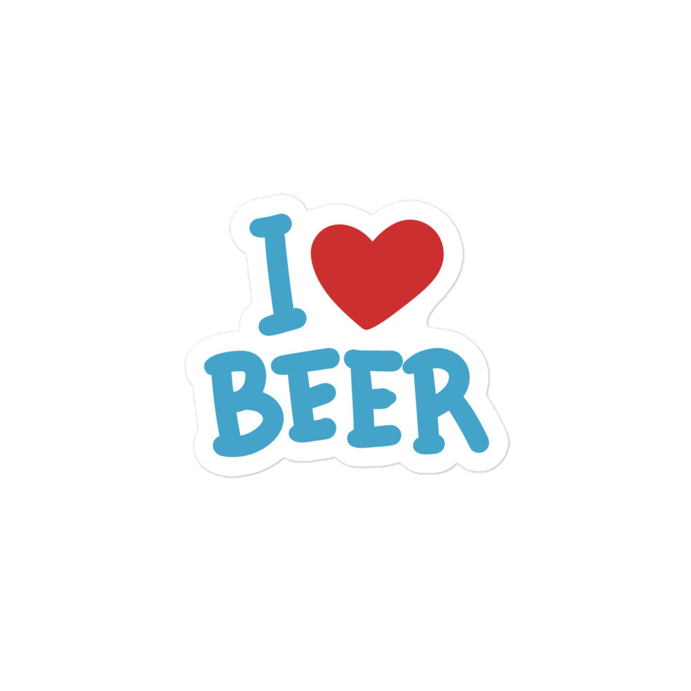 Premium Sticker "I ❤ Beer"