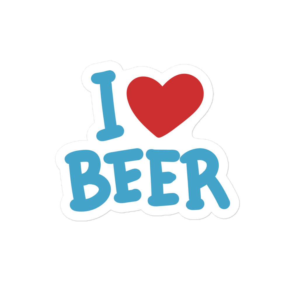 Premium Sticker "I ❤ Beer"