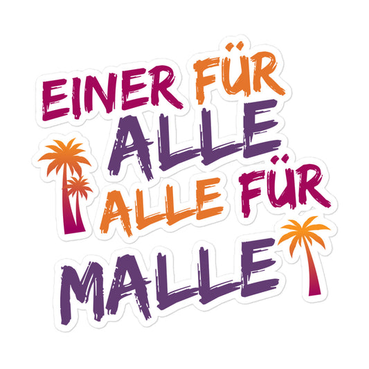 Premium Sticker "Alle für Malle"