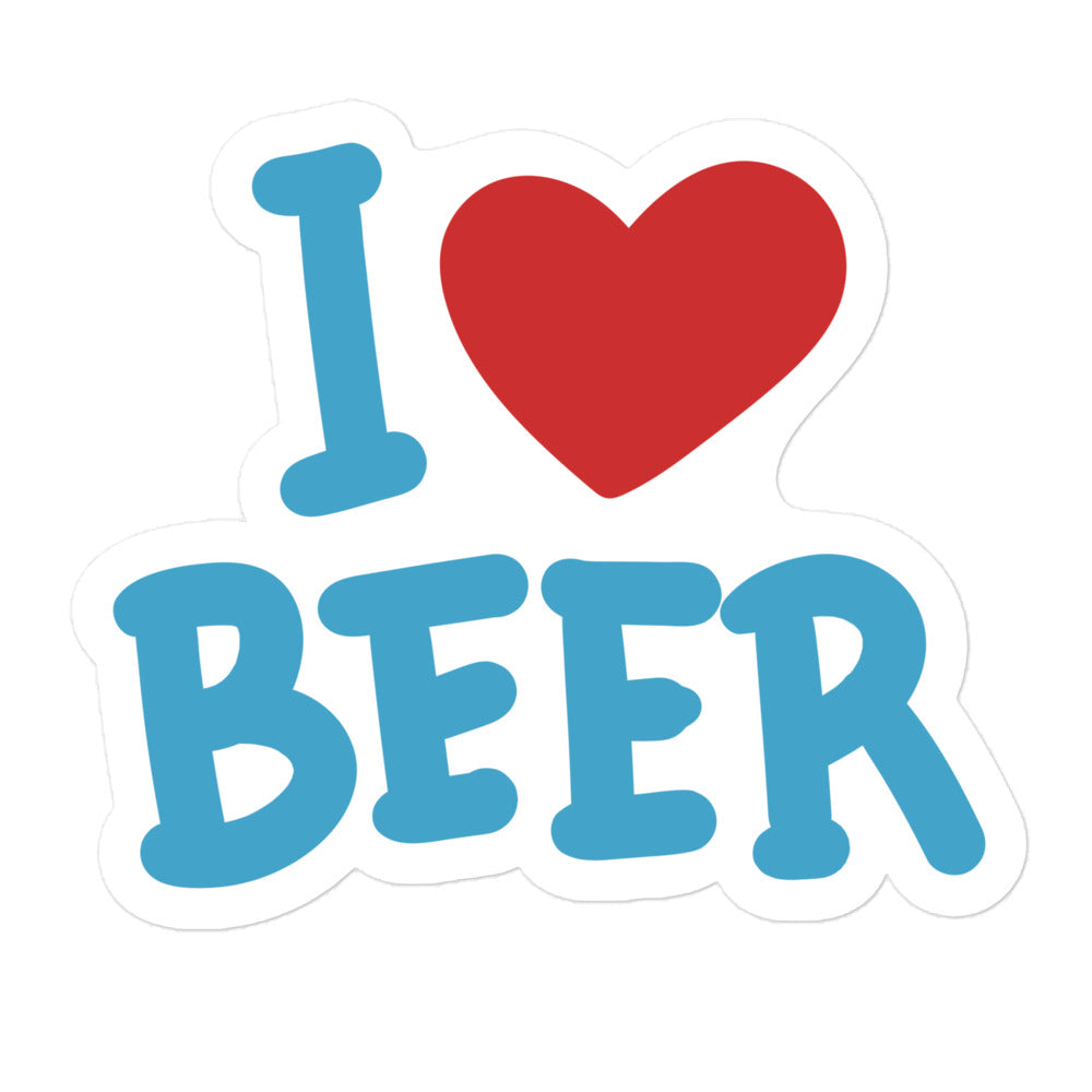 Premium Sticker "I ❤ Beer"